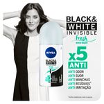 desodorante nivea roll-on black & white fresh feminino 50ml