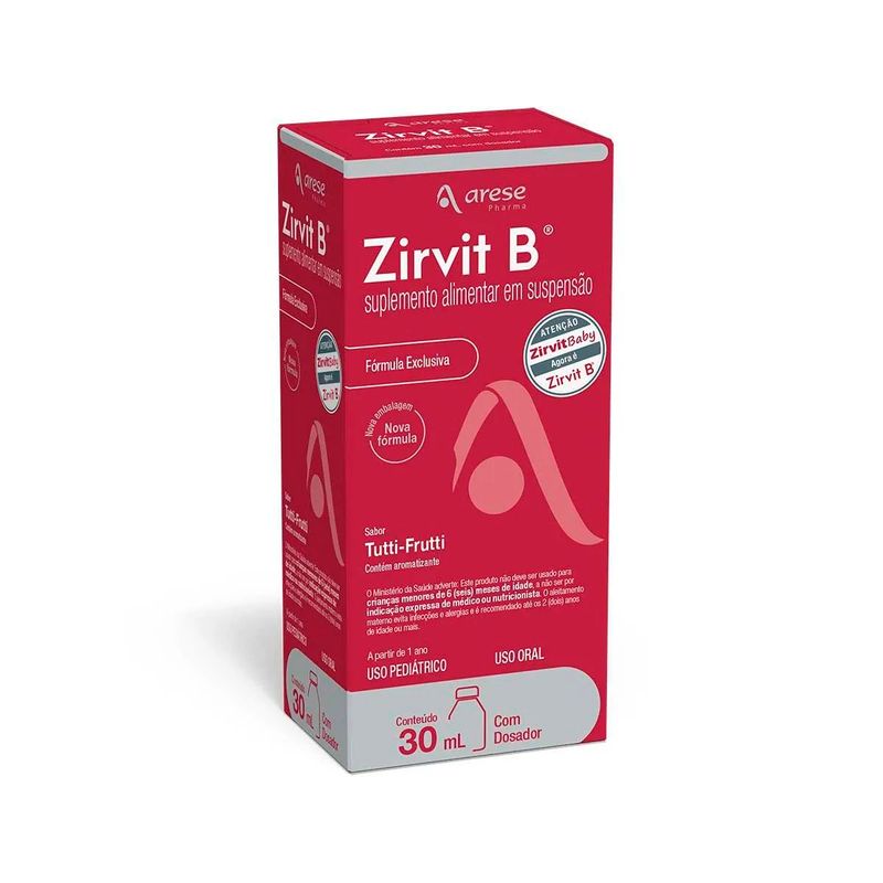 zirvit b 30ml suspensão oral arese pharma