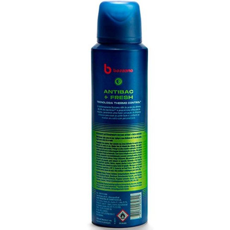 desodorante bozzano aerosol antitranspirante antibac + fresh 90g