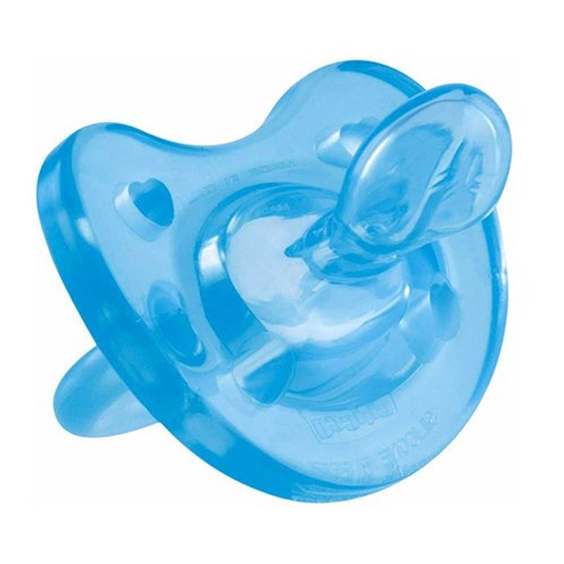 chupeta kuka silicone soft ortodôntico 1 azul