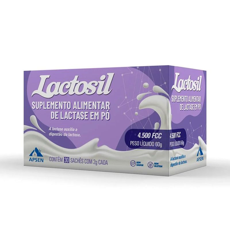 lactosil 4.500fcc 30 sachês lactase apsen