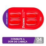 tylenol dor de cabeça 500+65mg 4 comprimidos paracetamol+ cafeína johnson & johnson