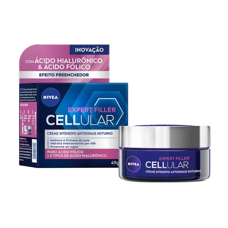 creme facial nivea antissinais noite 49g