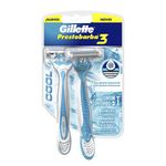 barbeador gillette prestobarba 3 ice cabeça móvel cartela com 2 unidades