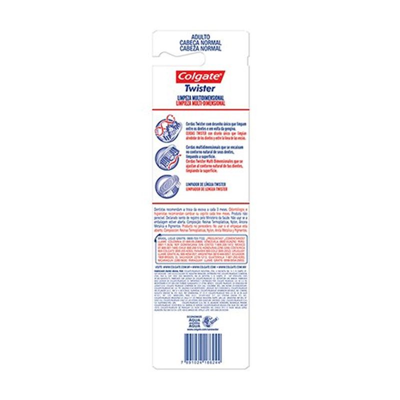 escova dental pack colgate twist fresh leve 2 pague 1
