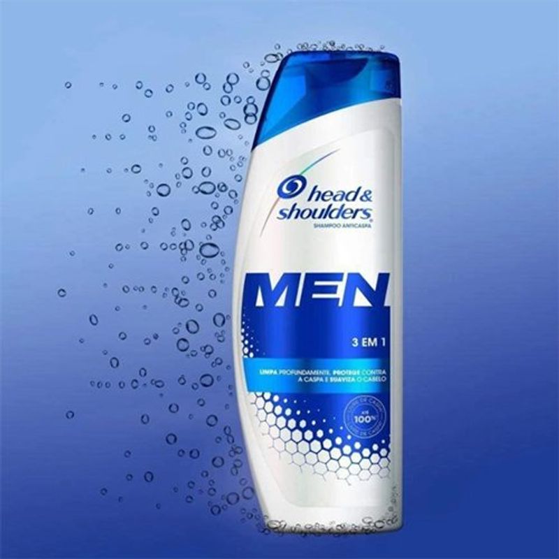 shampoo 3 em 1 head e shoulders men anti-caspa 200ml