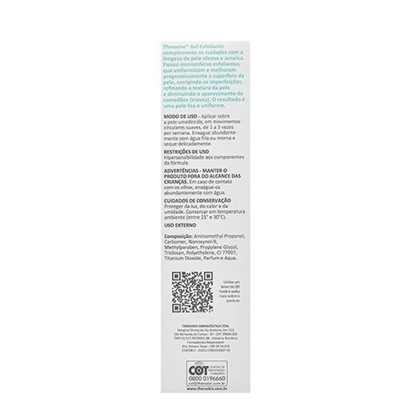 gel esfoliante theracne 80g