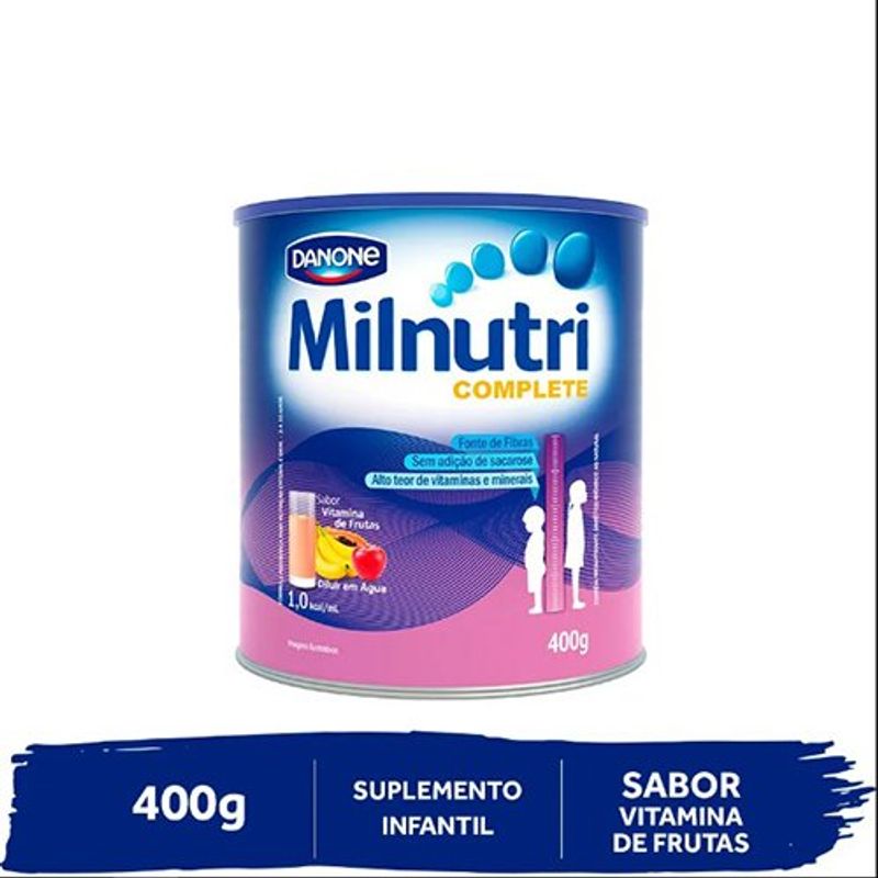 suplemento alimentar infantil danone fortini complete sabor vitamina de frutas 400g