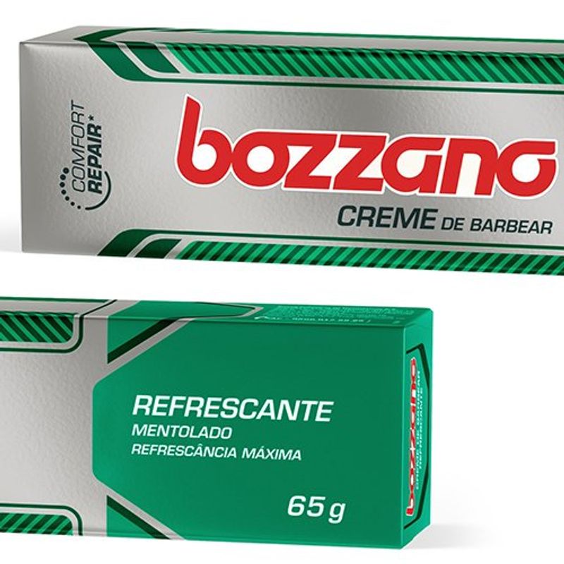 creme de barbear mentolado bozzano 65g