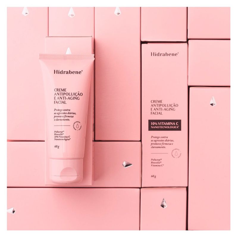 creme anti poluição e anti-aging facial hidrabene 60g