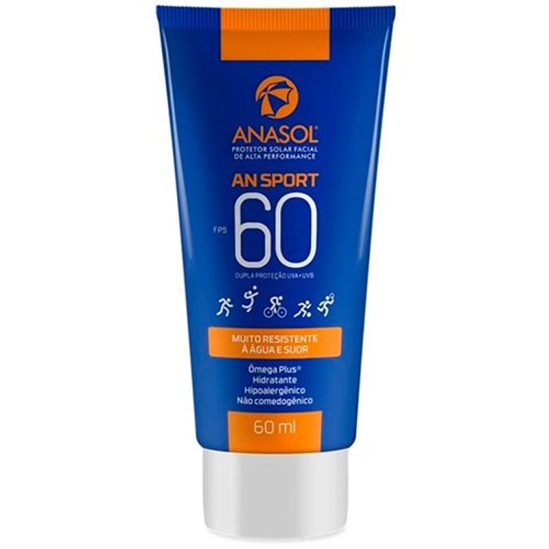 protetor facial anasol sport fps 60 - 60ml
