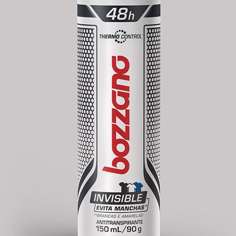 desodorante bozzano aerosol antitranspirante invisible thermo 90g