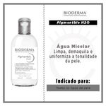 água micelar bioderma pigmentbio h2o 250ml