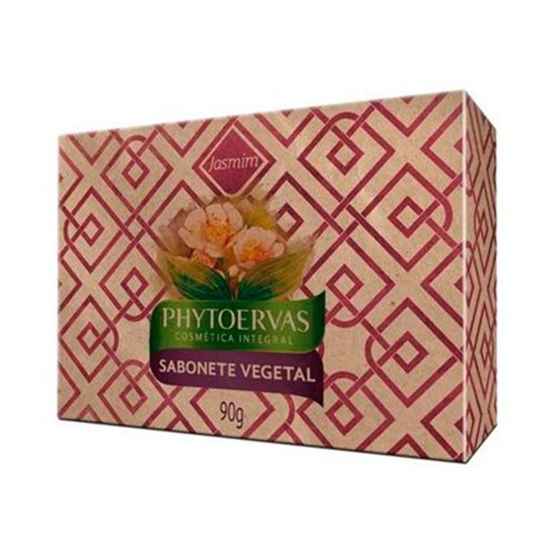 sabonete em barra vegetal jasmim 90g phytoervas