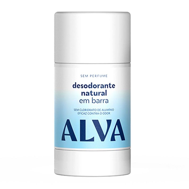 desodorante natural alva sem perfume 55g