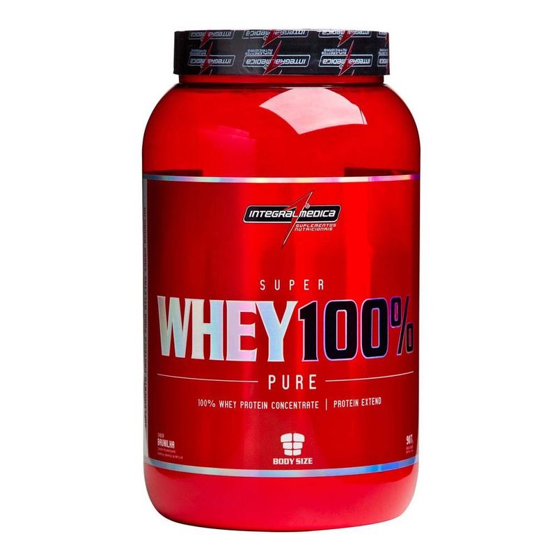 suplemento proteico integralmédica super whey body size 100% chocolate 907g