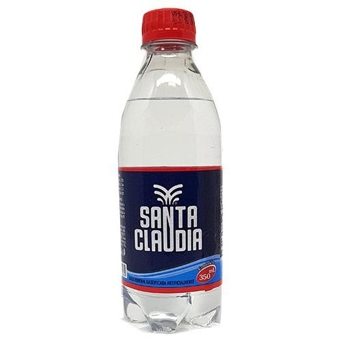 Agua Mineral com Gas SANTA CLAUDIA  Garrafa Pet 350ml