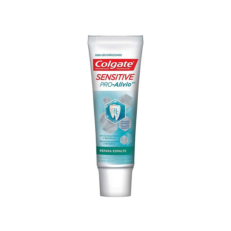 creme dental colgate sensitive pro-alívio repara esmalte 110g