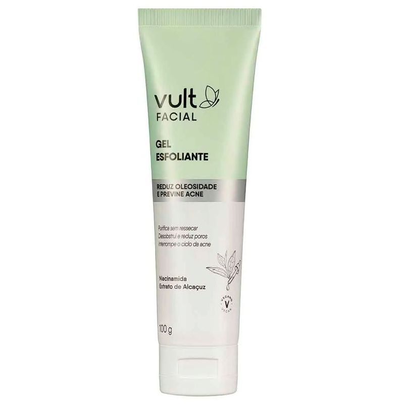 gel esfoliante facial vult 100g