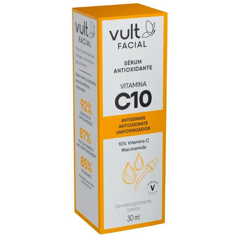 sérum antioxidante facial vult vitamina c10 30ml