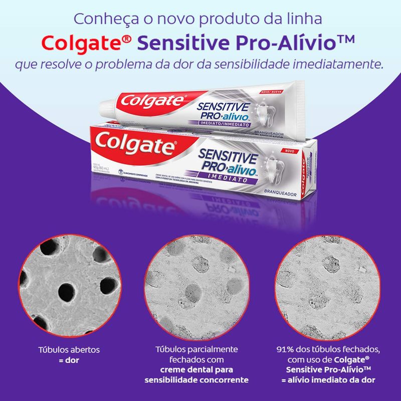 creme dental colgate sensitive pro-alívio 90g