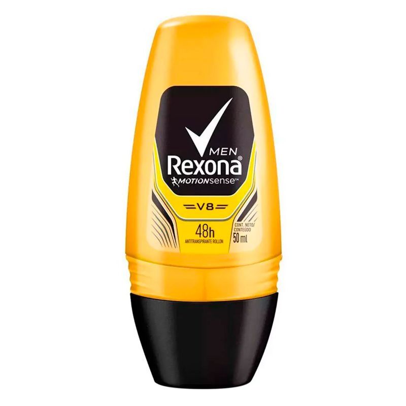 desodorante roll-on rexona men v8 masculino 50ml