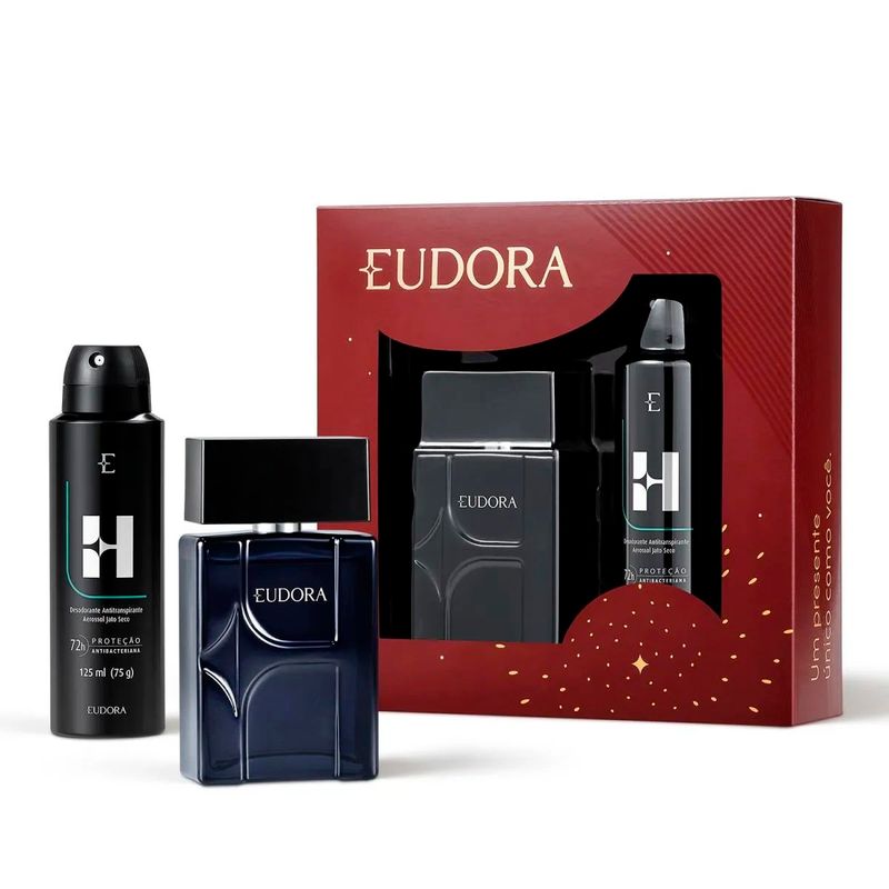 kit masculino eudora colônia 100ml + desodorante antitranspirante aerossol 125ml