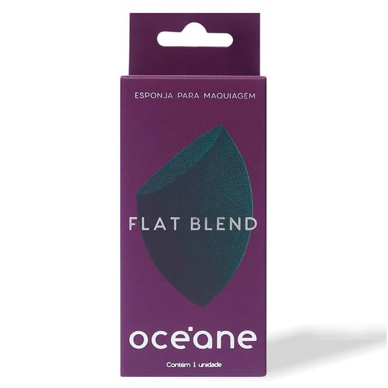 esponja de maquiagem océane flat blend verde
