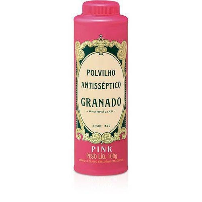 talco polvilho antisséptico granado pink 100g
