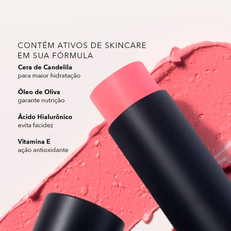 blush em bastão océane rosa claro
