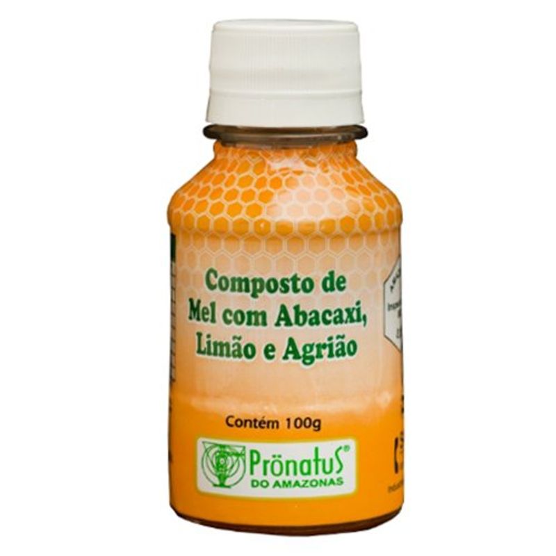 composto de mel abacaxi limão e agrião pronatus 100g