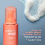 espuma de limpeza facial com ácido salicílico foaming cleanser océane 4you 100ml