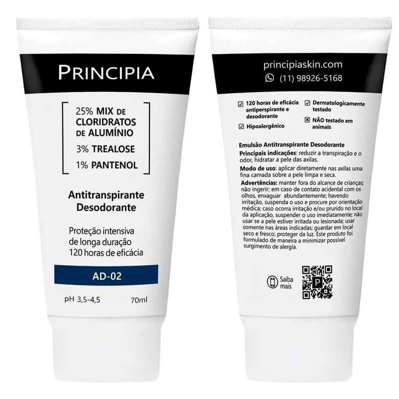 antitranspirante desodorante principia ad-02 70ml