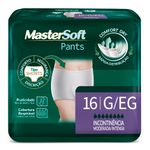 fralda mastersoft pants tamanho g/eg 16 unidades