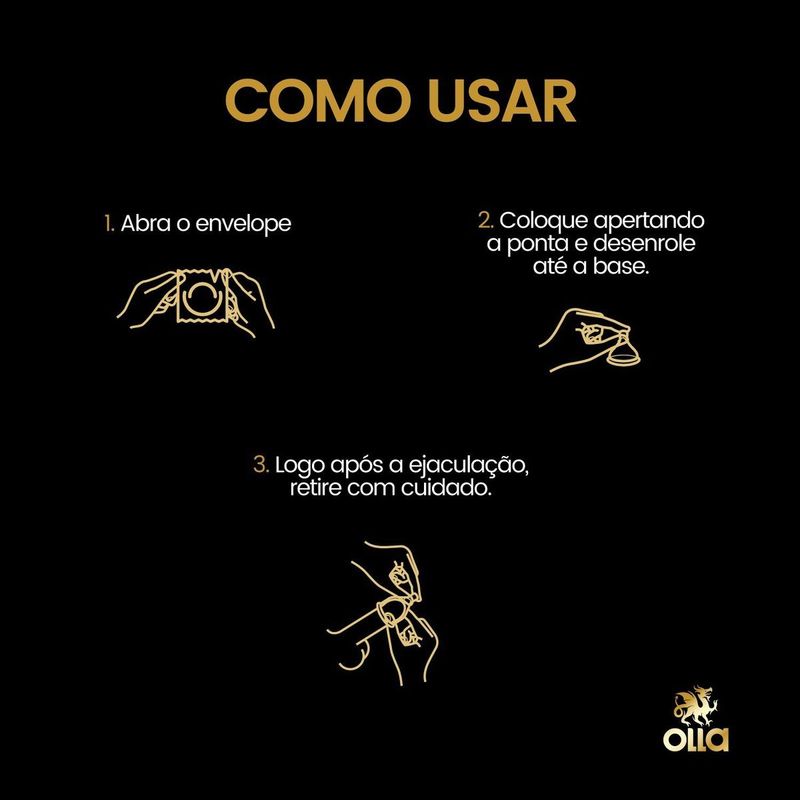 preservativo lubrificado olla sachê leve 8 pague 6