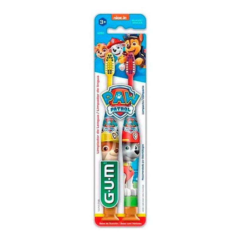 escova dental gum patrulha canina manual 2 unidades