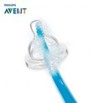 escova avent para mamadeiras bico azul
