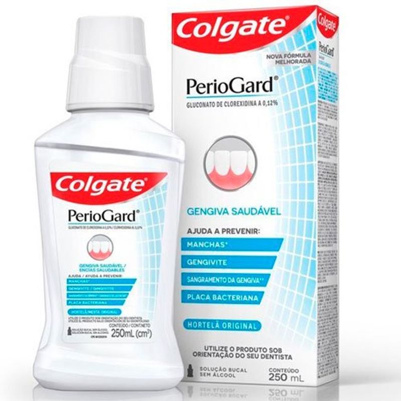 antisséptico bucal colgate periogard sem álcool 250ml