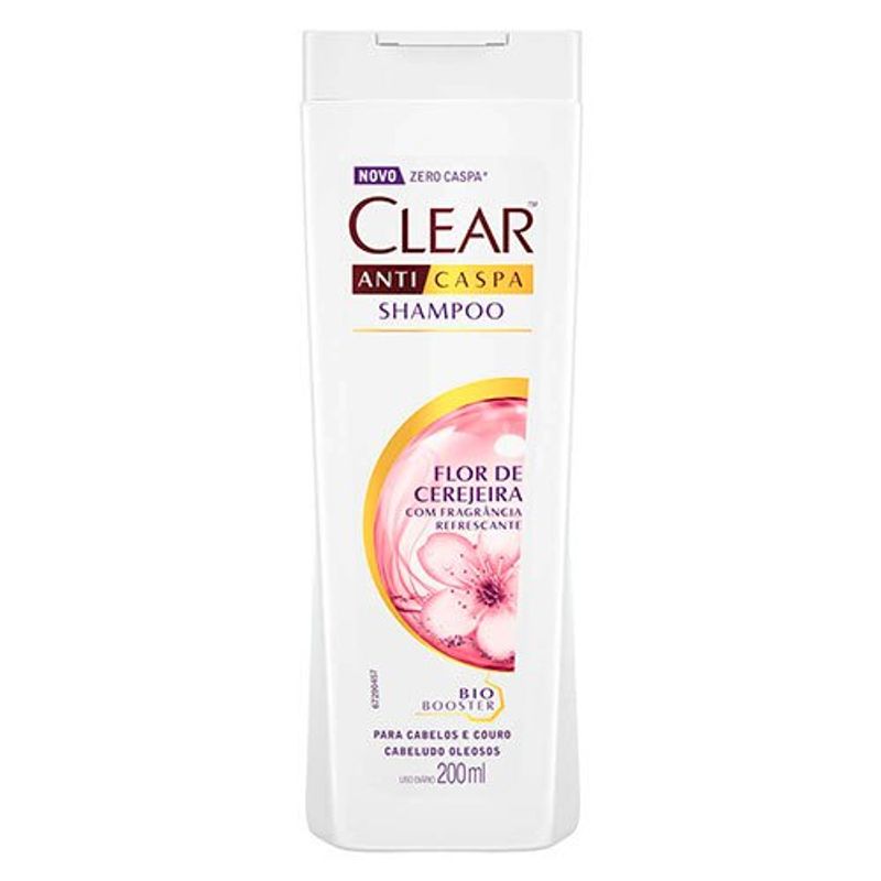 shampoo flor de cerejeira clear anticaspa 200ml
