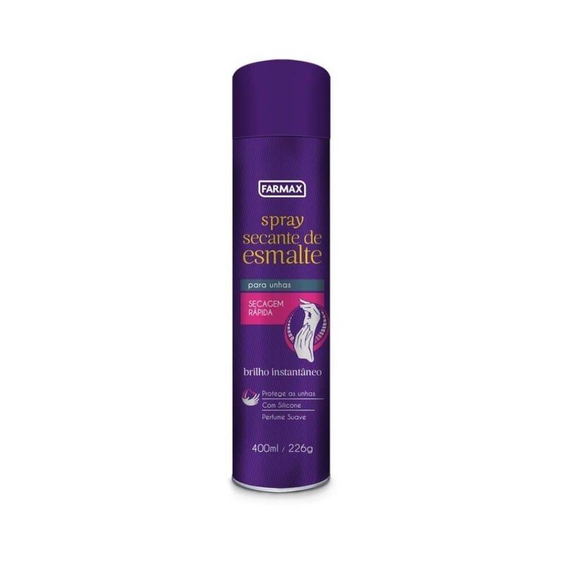 spray secante de esmaltes para unhas farmax 400ml