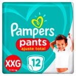 fralda pampers pants ajuste total tamanho xxg 12 unidades