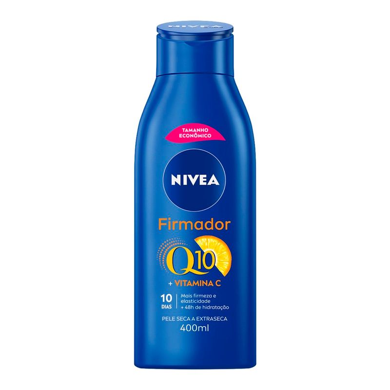 loção hidratante corporal firmador q10 vitamina c nivea 400 ml