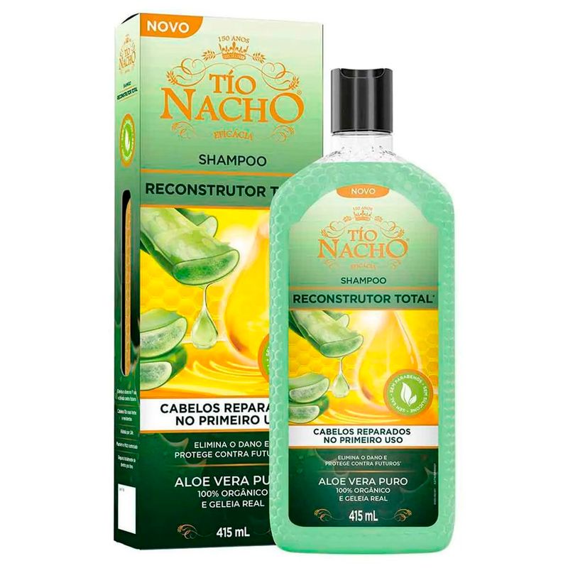 shampoo tio nacho reconstrutor total 415ml