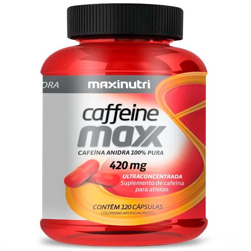 caffeine maxx 420mg 120 cápsulas maxinutri