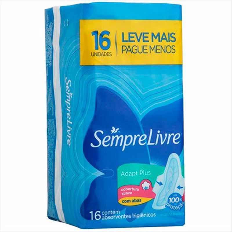 sempre livre absorvente fit leve 16 pague 14