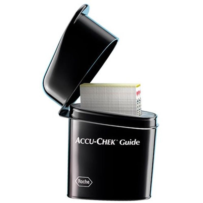 tira para controle teste de glicemia accu-chek guide 50 tiras