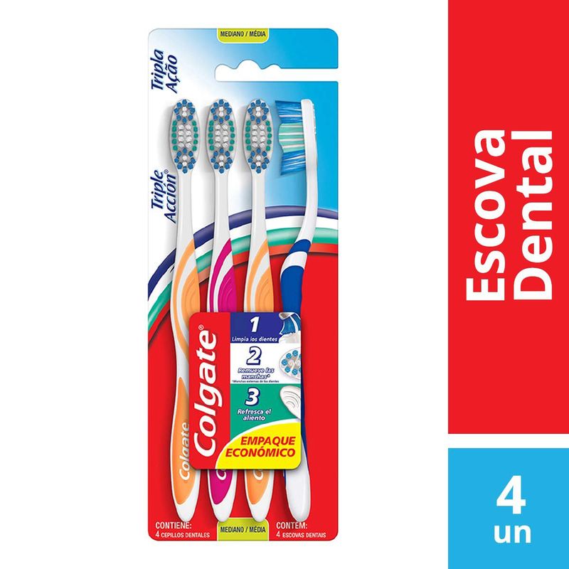 escova de dente colgate tripla ação