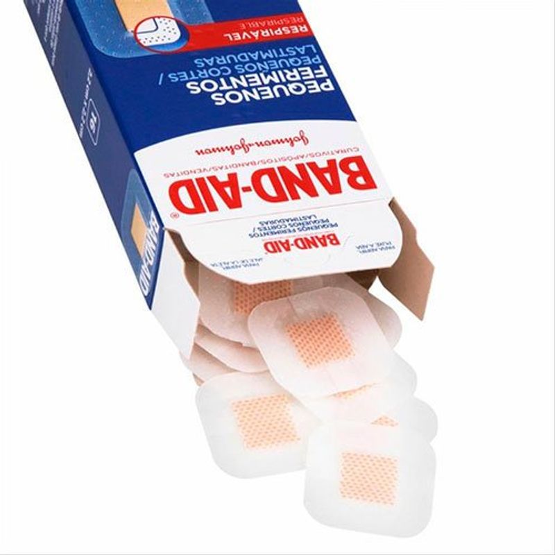 curativos johnson&johnson band-aid pequenos ferimentos com 16 unidades