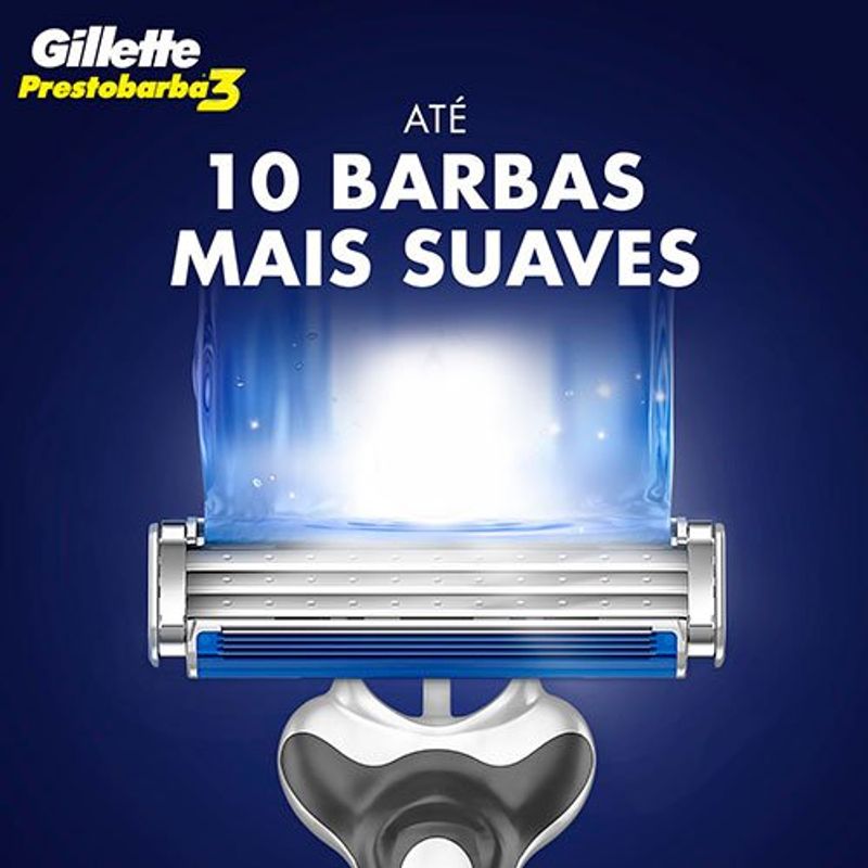 gillette prestobarba 3 aparelho barbear