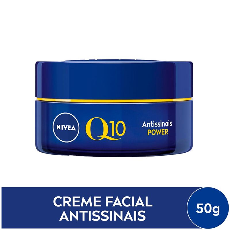 creme facial antissinais noite nivea q10 plus 50g